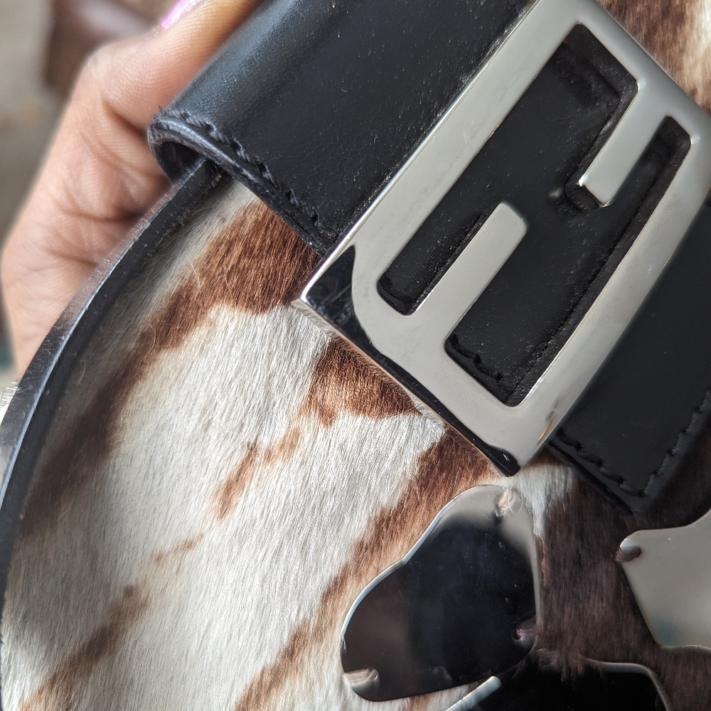 💥RARE💥💯FENDI PONY HAIR & MIRROR BAGUETTE - Picture 10 of 17